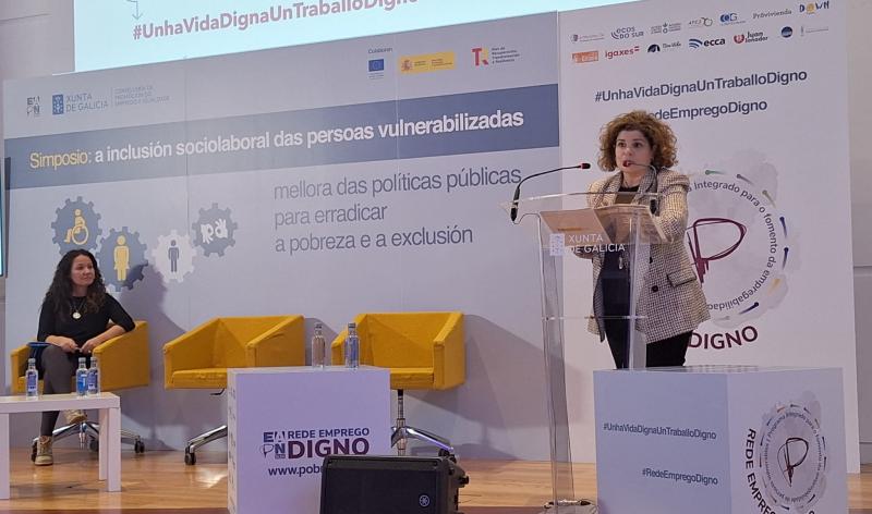 María Rivas destaca os bos resultados do programa ‘Rede Emprego Digno’, que conta con fondos do Plan de Recuperación, Transformación e *Resiliencia
